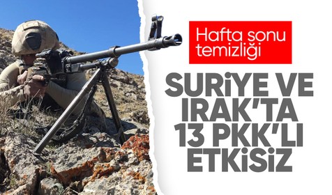 13 PKK/YPG’li terörist etkisiz hale getirildi