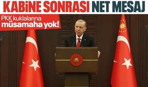 Erdoğan: Türkiye'nin geleceğinde terörizme yer olmadığı gibi terör destekli siyasete de yer yoktur