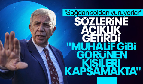 Mansur Yavaş, 'Sağdan soldan vuruyorlar' demişti! O sözlere açıklık getirdi