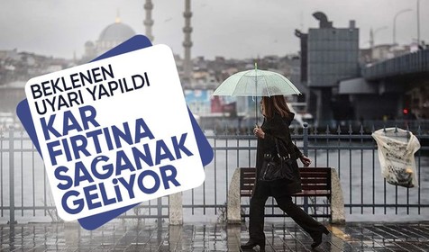 Meteoroloji'den yeni hafta için beklenen uyarı geldi! Kar, fırtına, sağanak geliyor