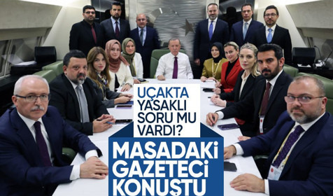 Cumhurbaşkanı Erdoğan'ın uçağında "adaylık" sorusunun yasaklandığı iddialarına yanıt