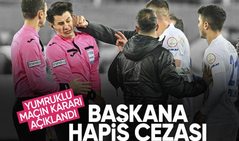 Hakem Halil Umut Meler'e yumruk atan eski Ankaragücü Başkanı Faruk Koca'ya hapis cezası!