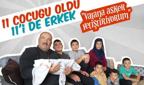 Niğde'de 10 erkek çocuğu olan babanın kız olmasını umduğu 11. çocuğu da erkek oldu: Vatana asker yetiştiriyorum