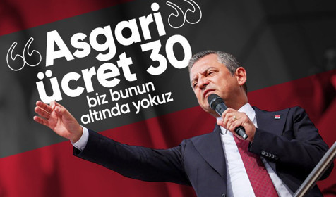 Özgür Özel, CHP'nin asgari ücret teklifini açıkladı: Asgari ücret 30 biz bunun altında yokuz