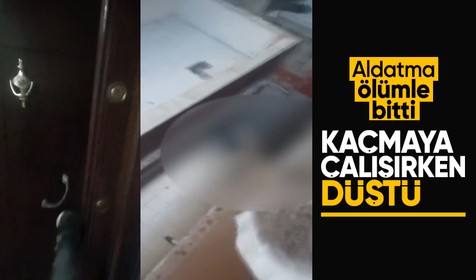 Birlikte yaşadığı kadının evini silahla bastı: 3. kattan atlayan kişi öldü!