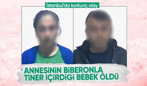 Annesinin biberonla tiner içirdiği bebek öldü