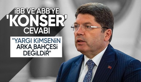Bakan Tunç'tan 'konser' gündemi açıklaması: "Yargı kimsenin arka bahçesi değildir!"