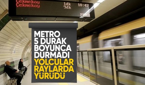 İstanbul'da metro 5 durağı pas geçti: Yolcular durumu şaşkınlıkla karşıladı