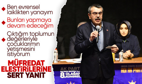 Bakan Tekin müfredat eleştirilerine yanıt verdi: "Ne kadar eleştirirseniz eleştirin..."