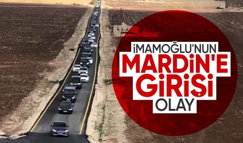 Ekrem İmamoğlu'nun Mardin'e girişi olay oldu! Ahmet Türk'ün yanına uzun araç konvoyuyla gitti