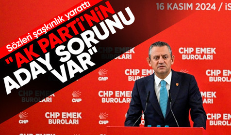 Özgür Özel'den ilginç sözler: AK Parti'nin aday sorunu var