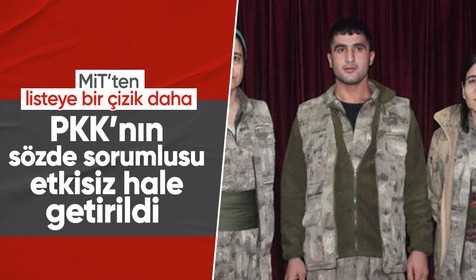 MİT'ten listeye bir çizik daha: PKK'nın sözde sorumlusu etkisiz hale getirildi!