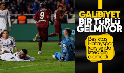 Galibiyet hasreti 5 maça çıktı! Beşiktaş son haftalarda olduğu gibi kazanamadı