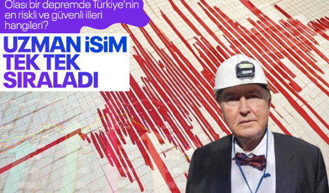 Prof. Dr. Ahmet Ercan açıkladı! İşte depremde Türkiye'nin en riskli ve güvenli illeri