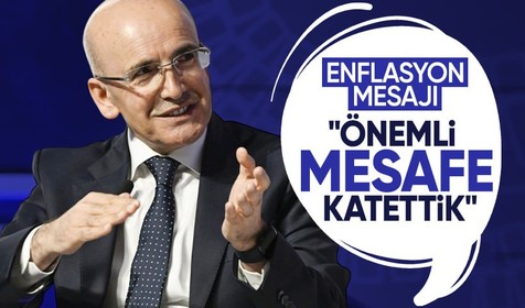 Bakan Şimşek'ten enflasyon mesajı: Katettiğimiz mesafeyi gösteriyor
