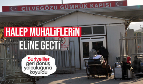 Halep düştü, valizler toplandı! Suriyeliler, dönüş yolunda