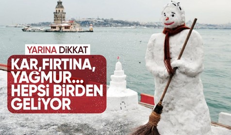 Meteoroloji yarın için uyardı! Şiddetli yağış, fırtına, kar geliyor🌨️☃️☔🌀