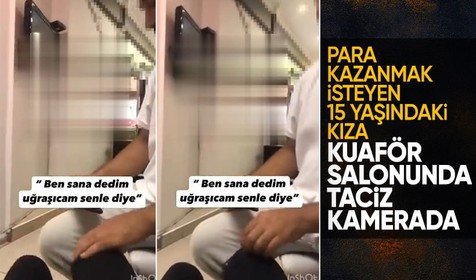 Aydın'da 15 yaşındaki kızın tacize uğradığı anlar: Ben sana dedim uğraşacağım seninle