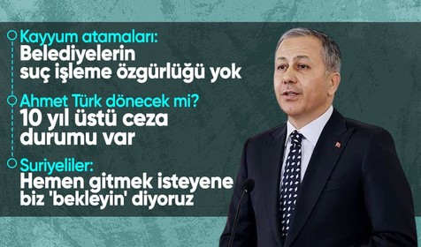 Bakan Yerlikaya: Halepli Suriyelilerin büyük kısmı ülkesine dönecek