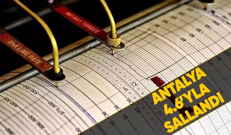Son dakika! Antalya açıklarında 4.6 büyüklüğünde deprem!
