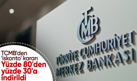 Merkez Bankası'ndan teminat iskonto oranlarına indirim