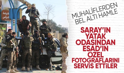 Suriye'de ilerleyişini sürdüren muhalifler Esad'ın mayolu fotoğraflarını paylaştı