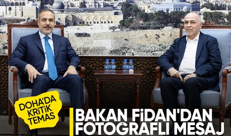 Hamas üyeleriyle görüşen Dışişleri Bakanı Hakan Fidan'dan fotoğraflı mesaj