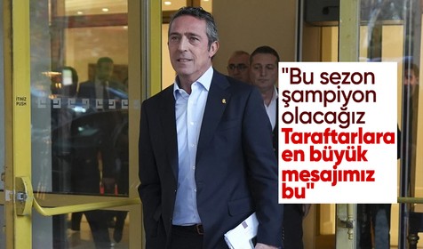 Ali Koç'tan derbi sonrası taraftara mesaj: "Şampiyon olacağız"