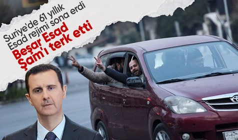 Suriye'de 61 yıllık Baas rejimi sona erdi! Beşar Esad, Şam'ı terk etti