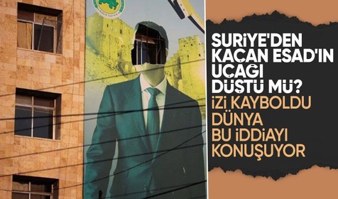 Suriye'den kaçan Esad'ın uçağı düştü mü? İzi kayboldu! Başbakan'dan açıklama