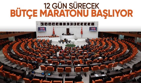Genel Kurul'da 12 günlük bütçe maratonu başlıyor