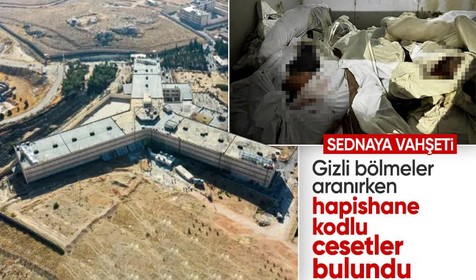 Sednaya vahşeti! Gizli bölmeler aranırken hapishane kodlu cesetler bulundu