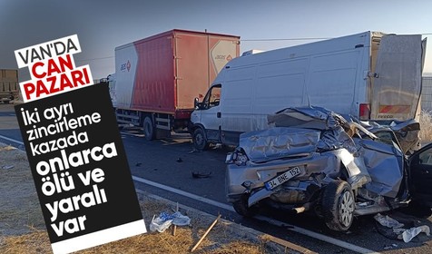 Son Dakika: Van'da 2 ayrı zincirleme trafik kazası! Çok sayıda ölü ve yaralı var