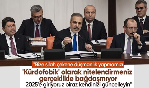 Bakan Fidan'dan DEM Partililerin 'Kürdofobik' nitelendirmelerine yanıt: 2025'e giriyoruz biraz kendinizi güncelleyin