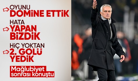 Jose Mourinho: "Maçı izleyen herkes ne olduğunu biliyor"
