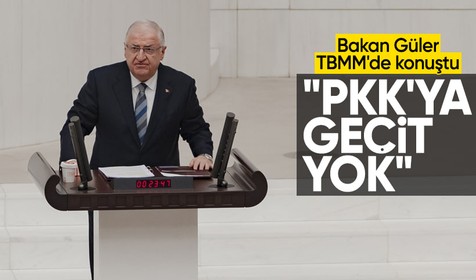 Bakan Güler, TBMM'de konuştu: PKK'ya geçit yok, siyasi çözüm için kararlıyız