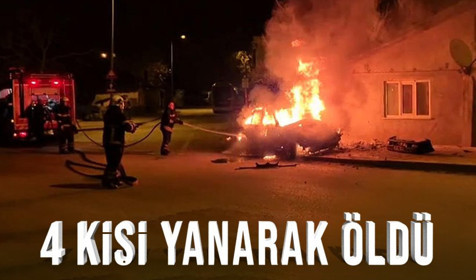 Edirne'de korkunç kaza! Eve çarpıp alevlendi: 4 kişi yanarak öldü