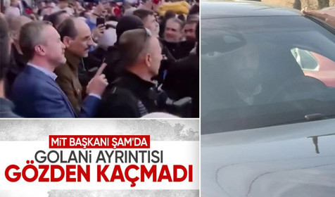MİT Başkanı İbrahim Kalın Şam'da: Arabadaki Golani detayı