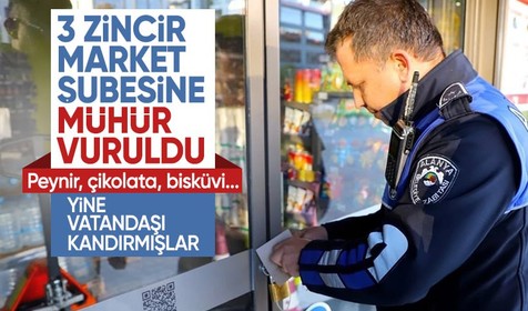 Alanya'da 3 zincir market şubesi mühürlendi! Tarihi geçmiş çikolata, sosis, bisküvi raflarda