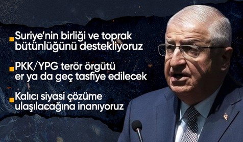 Bakan Güler'den PKK/YPG mesajı: Er ya da geç tasfiye edilecekler