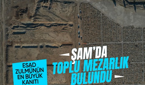 Uydu görüntüleri ortaya çıkarda! Esad'ın zulmünün kanıtı Şam'daki toplu mezarlık