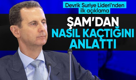 Devrik Suriye lideri Esad'dan ilk açıklama