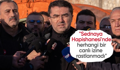 AFAD Başkanı'ndan yürek burkan açıklama: Sednaya'da canlı izine rastlanmadı