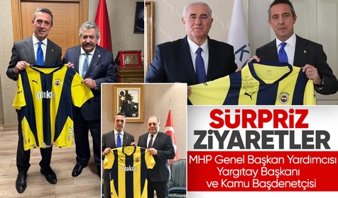 Fenerbahçe Başkanı Ali Koç, Milliyetçi Hareket Partisi Genel Merkezini ziyaret etti