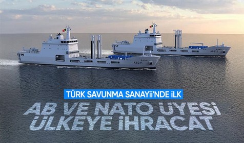 Savunma sanayiinde bir ilk yaşandı: AB ve NATO üyesi ülkeye askeri gemi ihracatı
