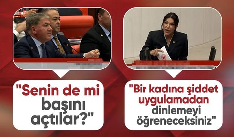 TBMM'de başörtüsü tartışması | "Senin de mi başını açtılar?" sorusuna "Bir kadına şiddet uygulamadan dinlemeyi öğreneceksiniz"