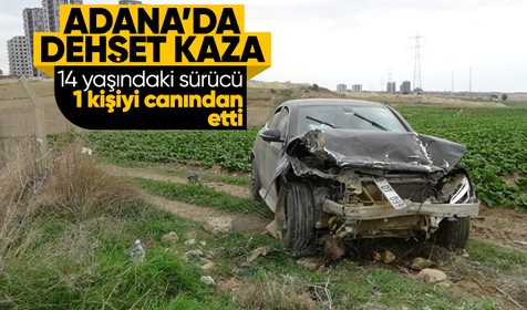 14 yaşındaki sürücü cipiyle otomobile çarptı: 1 ölü