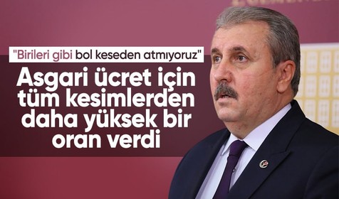 Asgari ücret için en yüksek oran Mustafa Destici'den geldi: Yüzde 60 olmalıdır