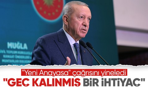 Cumhurbaşkanı Erdoğan'dan "Yeni Anayasa" sözleri: "Lüks değil, çok geç kalmış bir ihtiyaçtır"