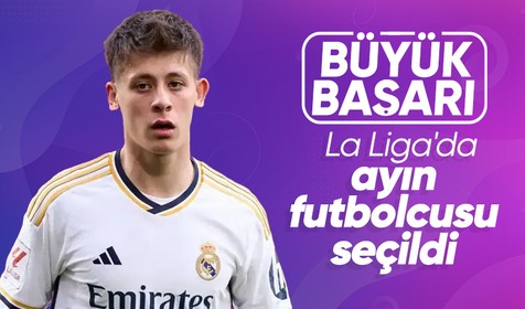 Arda Güler, La Liga'da ayın U23 oyuncusu ödülünü kazandı